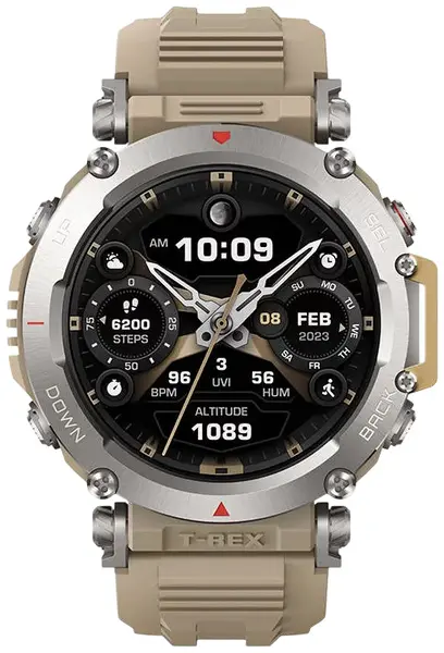 Smartwatch Amazfit - T-Rex Ultra, 47 mm, 1.39'', Sahara