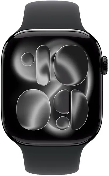 Smartwatch Apple - Watch S11 GPS, 46 mm, M/L, Jet Black Aluminium/Black