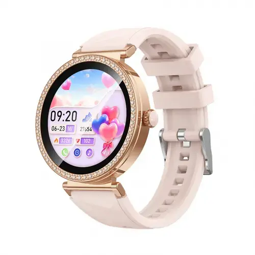 Smartwatch Borofone BD17 Call, Ecran 1.27inch, Android/iOS, Accelerometru, GPS, Miscare, Oxigen, Ritm Cardiac (Auriu)