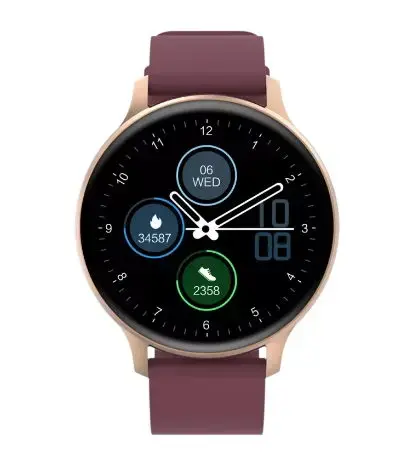 Smartwatch Canyon Badian SW-68, Display TFT 1.28inch, Bluetooth, Waterproof IP68, Android/iOS (Auriu/Rosu)