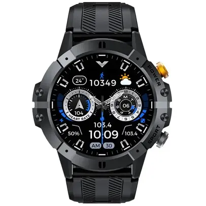 Smartwatch Cubot C29 Negru, 1.52 , HRV, ECG, Monitorizare sanatate si somn, Moduri sport, Bluetooth Call, 410 mAh, Android 6.0 iOS 9.0 sau mai recent