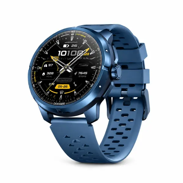 Smartwatch DOOGEE Anymoving M1 Pro, Albastru, 1.5 AMOLED, GPS Dual-Band, Bluetooth 5.3, 730mAh, 5ATM, IP68, DCA 8.0, Monitorizare Sanatate, Pana la 15 Zile Autonomie