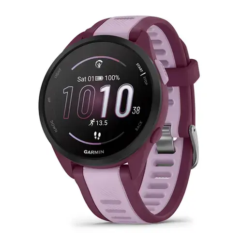 Smartwatch Garmin Forerunner 165 Music, Ecran AMOLED 1.2inch, GPS, 4GB Flash, Bluetooth®, ANT+®, Wi-Fi®, Android/iOS, 5 ATM (Visiniu)