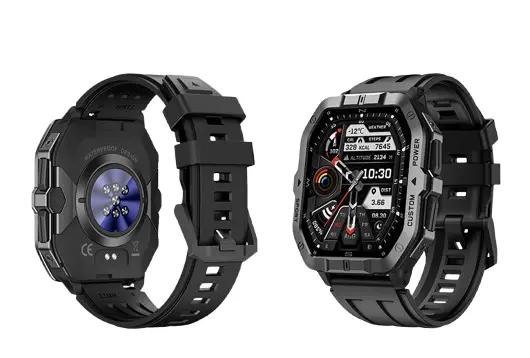Smartwatch iSEN C32, Negru, 2.02 HD, Bluetooth Calling, GPS, 100+ Sport Modes, SpO2, Ritm Cardiac, 480mAh, 2ATM