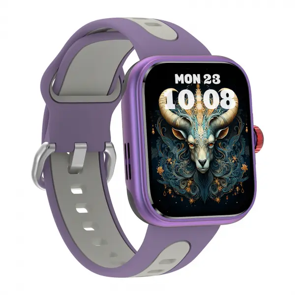 Smartwatch iSEN S216 GPS Mov, 1.78 Amoled, HRV, ECG, Functii Sanatate, Bluetooth Call, Alexa, Compatibil iOS Android