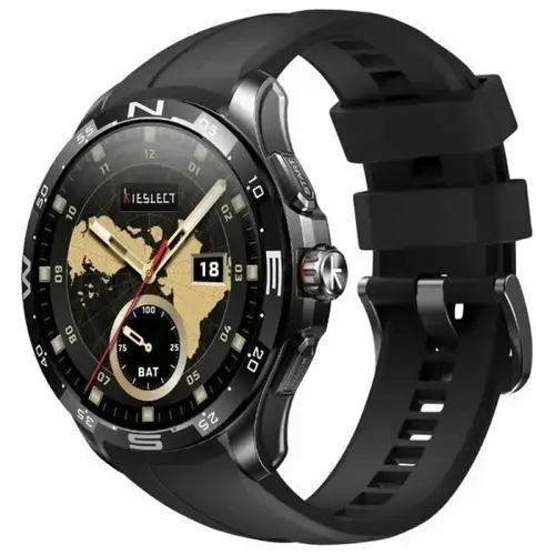 Smartwatch Kieslect Actor YFT2116EU, Ecran AMOLED LTPO 1.6inch, Procesor Quad-Core, 2GB RAM, Bluetooth, GPS, 5 ATM (Negru)