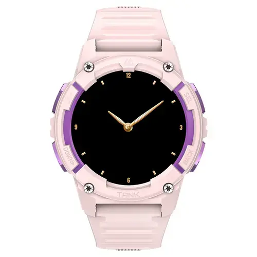 Smartwatch Kospet Tank S2, Ecran AMOLED 1.32inch, Bluetooth, GPS, Monitorizare ritm cardiac, Inregistrare Somn, 5 ATM (Roz)