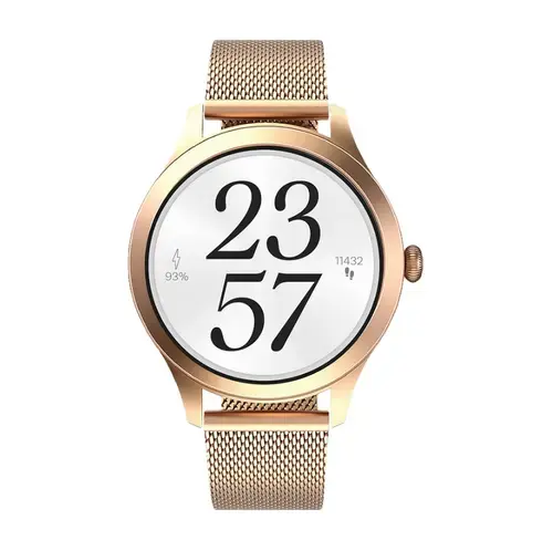 Smartwatch Maxcom FW44 Gold 2, Ecran AMOLED 1.2inch, Autonomie 7 zile, Procesor RTL8763EWE, IP67K (Auriu)