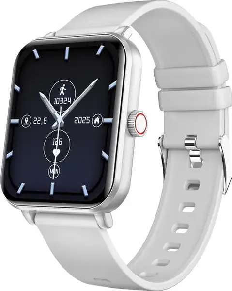 Smartwatch myPhone Watch Classic 2, Bluetooth, Pulsoximetru, Presiunea sangelui, IP65 (Argintiu)