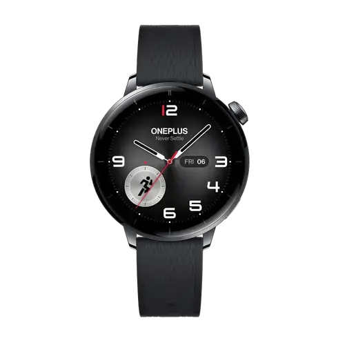 Smartwatch OnePlus Watch 3 43mm, Procesor Snapdragon W5 Gen 1, Ecran AMOLED 1.32inch, Bluetooth, Wi-Fi, NFC, 5ATM IP68, Wear OS (Negru)