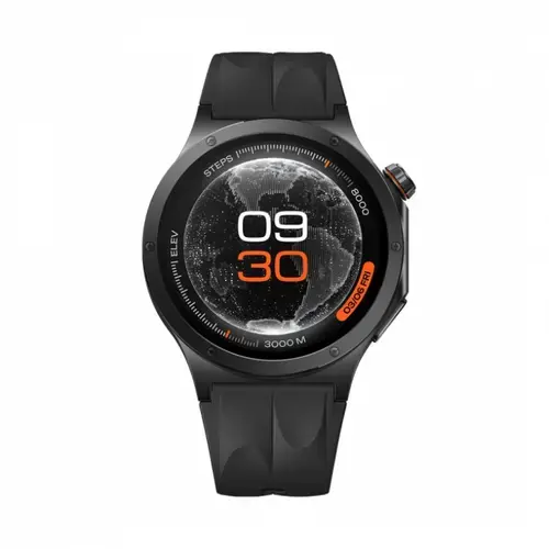 Smartwatch OnePlus Watch 4, 46mm, Procesor Qualcomm Snapdragon W5, Bluetooth, 2GB RAM, 32GB Flash, Ecran LTPO OLED, GPS, Wi-Fi, Wear OS (Negru)