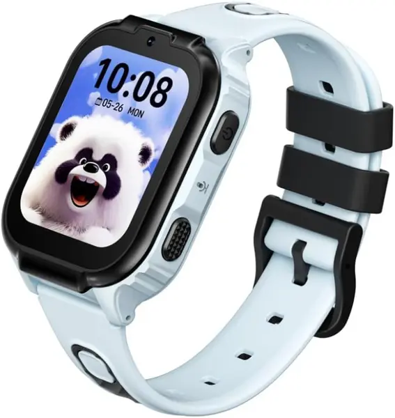 Smartwatch pentru Copii DOOGEE Anyscene S1, Albastru deschis, 4G LTE, Apel Video, GPS + WiFi + LBS, Ecran 1.83 , 1GB RAM, 8GB, IPX7, Baterie 800mAh, Nano SIM