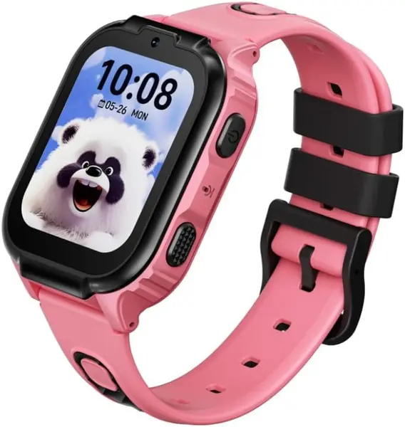 Smartwatch pentru Copii DOOGEE Anyscene S1, Roz, 4G LTE, Apel Video, GPS + WiFi + LBS, Ecran 1.83 , 1GB RAM, 8GB, IPX7, Baterie 800mAh, Nano SIM