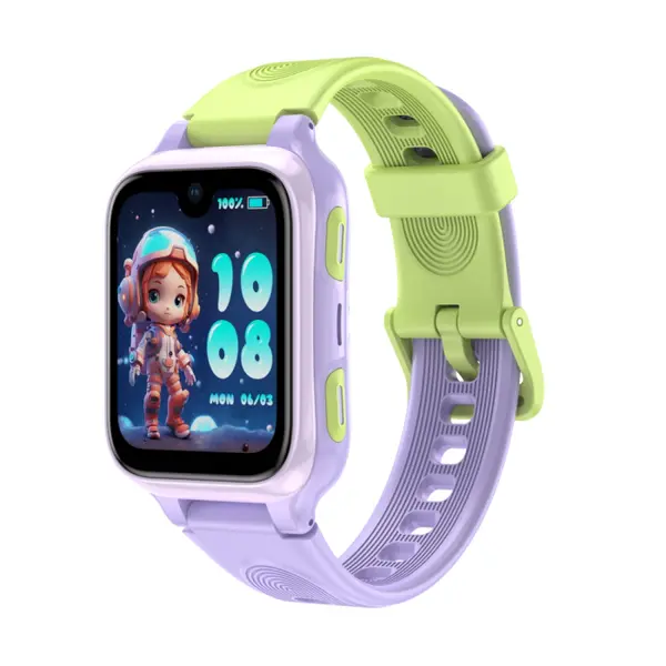 Smartwatch pentru copii LAGENIO K9, Mov, 4G, 1.78 AMOLED, 1 GB RAM, 8GB ROM, Camera 5MP, Android 8.1, Tracking GPS, Apel Video, SOS, Control Parental, Asistent AI, 700mAh