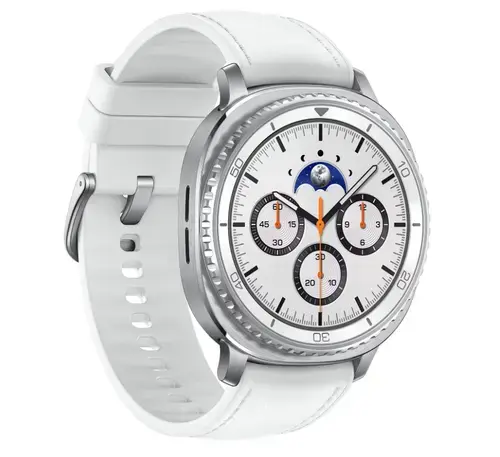 Smartwatch Samsung Galaxy Watch8 Classic 46mm LTE, Bluetooth, Ecran AMOLED 1.34inch, 2GB RAM, 64GB Flash, Wear OS, Wi-Fi, NFC, 4G, 5 ATM (Alb)