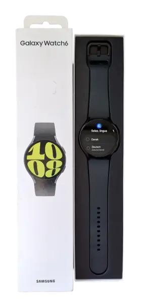 Smartwatch Samsung Watch 6 SM-R945 4G LTE, ecran AMOLED 1.47inch, 2GB RAM, 16GB Flash, Bluetooth 5.3, Carcasa Aluminiu, 44mm, Waterproof 5ATM (Negru)
