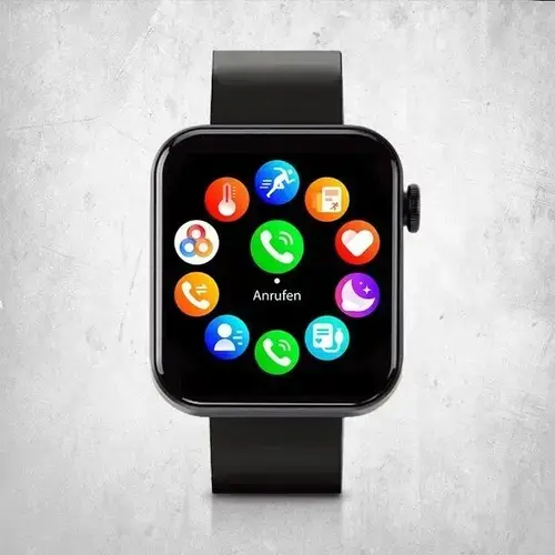 Smartwatch si de fitness Mediashop Kendox LifeTracker M37102, Curea de ceas din silicon confortabila si flexibila, Analiza a somnului in timp real (Negru)