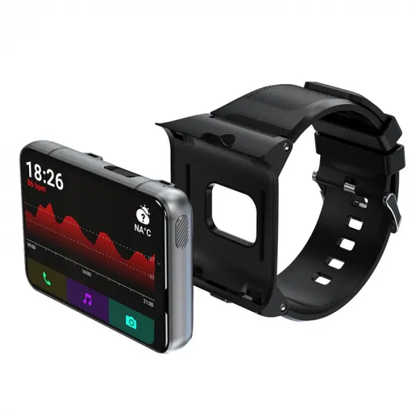Smartwatch STAR S999 Negru, 4G, AMOLED 2.88 HD, 4GB RAM, 64GB ROM, Android 11, QuadCore, GPS, Ritm cardiac, Dual camera, 2300mAh