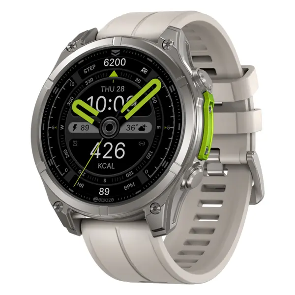 Smartwatch Zeblaze Vibe 8, Gri, 1.43 Ultra HD AMOLED, Sticla de safir, Senzor HR Fusion, SpO2, Apeluri Bluetooth, Notificari, 500mAh, FitCloudPro, BLE 5.3, Peste 100 moduri sportive