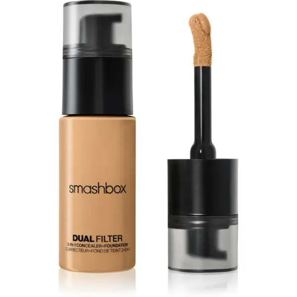 Smashbox DUAL-FILTER 2-in-1 Concealer + Foundation make-up si corector culoare Medium 16 Warm 23.6 ml