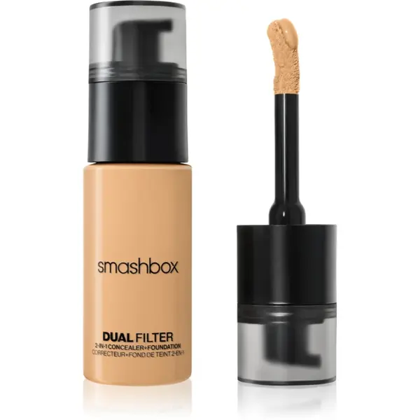 Smashbox DUAL-FILTER 2-in-1 Concealer + Foundation make-up si corector culoare Light 9 Warm 23.6 ml