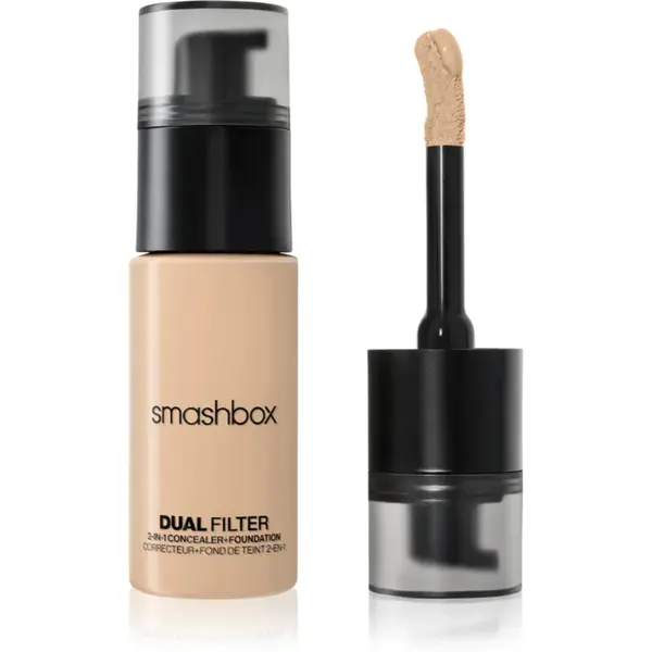 Smashbox DUAL-FILTER 2-in-1 Concealer + Foundation make-up si corector culoare Light 7 Neutral 23.6 ml