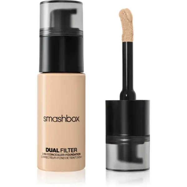 Smashbox DUAL-FILTER 2-in-1 Concealer + Foundation make-up si corector culoare Fair Light 6 Warm 23.6 ml