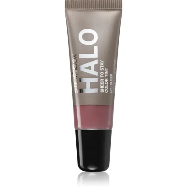 Smashbox Halo Sheer To Stay Color Tints blush lichid și luciu de buze culoare Wisteria 10 ml
