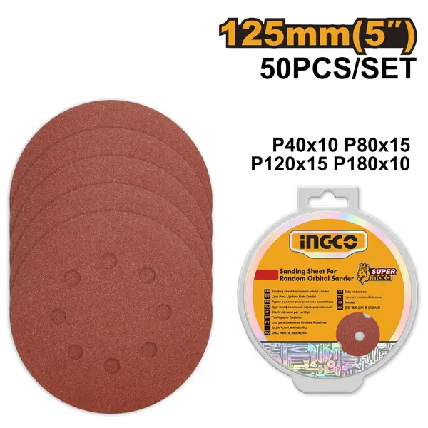 Smirghel 125mm Set 50buc