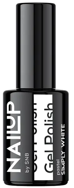 SNB Professional NailUP Oja cu gel , Doar alb, 6 ml