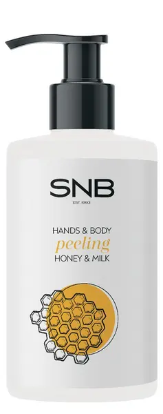 SNB Professional Peeling pentru mâini și corp Honey & Milk, 250 ml