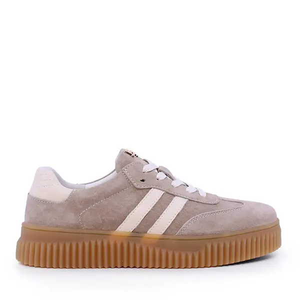 Sneaker femei Enzo Bertini taupe din piele întoarsă 1391DP1410VTA