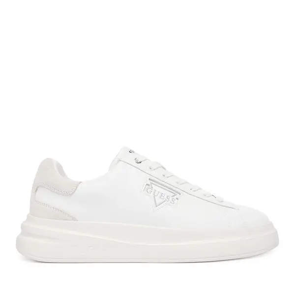 Sneakers bărbați Guess Elban albi din piele 921bpfmfbanlel12a