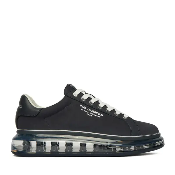 Sneakers bărbați Karl Lagerfeld Kapri Kushion RSG bleumarin închis din piele 2051bp52617nbl