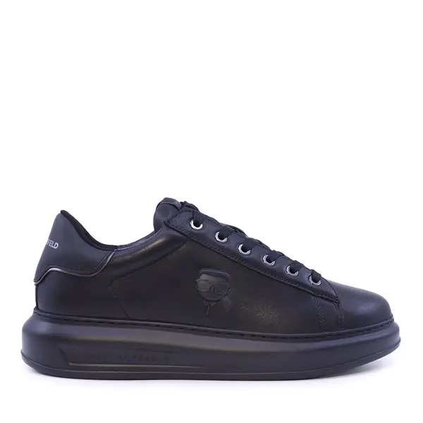 Sneakers bărbați Karl Lagerfeld Kapri Mens NFT Relief negri din piele 2052BP52570N