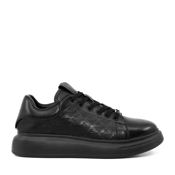 Sneakers bărbați Luca di Gioia negri din piele 3911BP853N