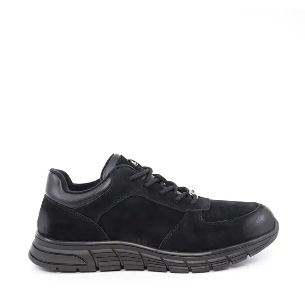 Sneakers bărbați Luca di Gioia negri din piele și textil 3910bp234vn