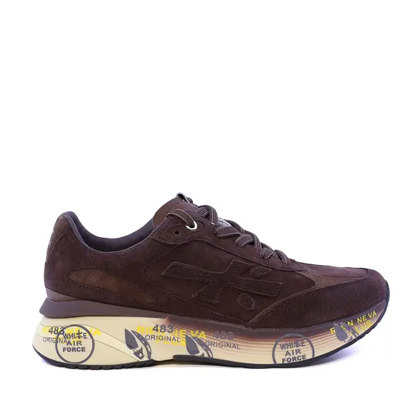 Sneakers bărbați Premiata Moerun maro din piele întoarsă 1692BP8636VM