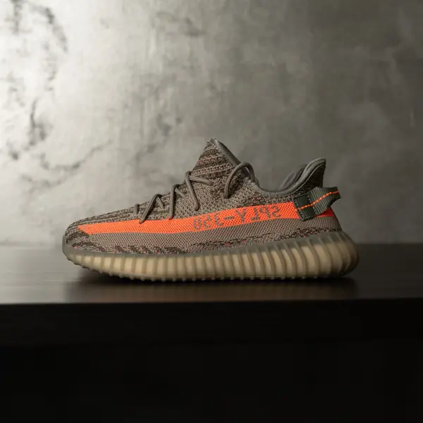 SNEAKERS BARBATI YEEZY STREETWEAR GREY ORANGE STRIPE ABYZ25 (MĂRIME: 36)