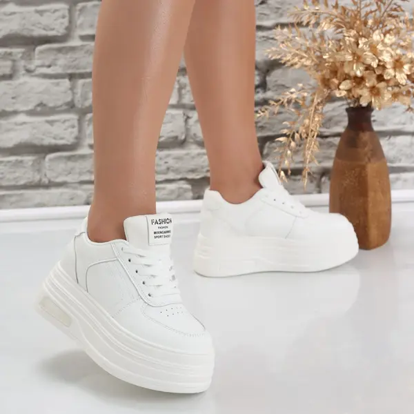 Sneakers dama cu platforma Albi din Piele Ecologica Arnola