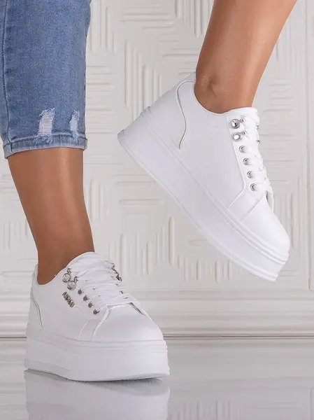 Sneakers dama cu platforma Albi din Piele Ecologica Dalenea