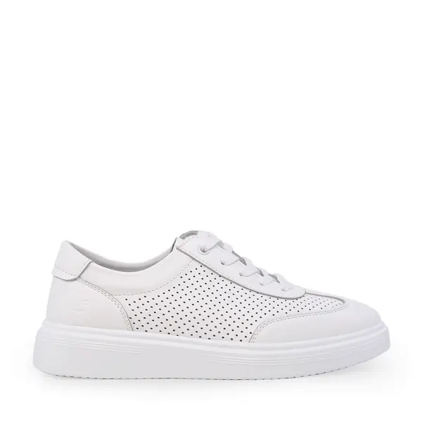 Sneakers femei Benvenuti albi din piele 1991dpf0220a