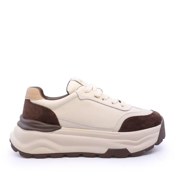 Sneakers femei Benvenuti bej din piele 3740dp036be