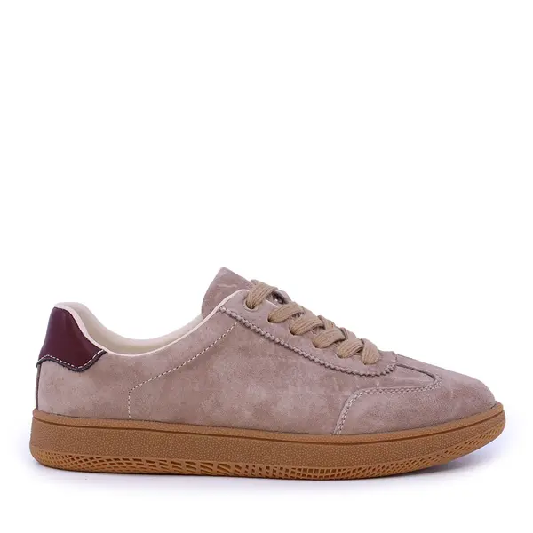 Sneakers femei Benvenuti bej din piele întoarsă 1992DP6655VBE