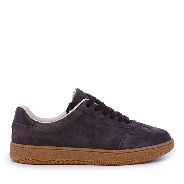 Sneakers femei Benvenuti maro din piele întoarsă 1992DP6655VM