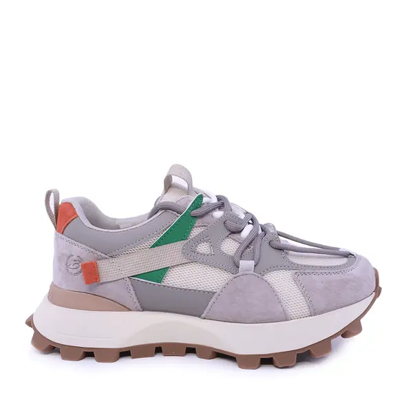 Sneakers femei Benvenuti multi gri din piele întoarsă și textil 1991DP0490VGR