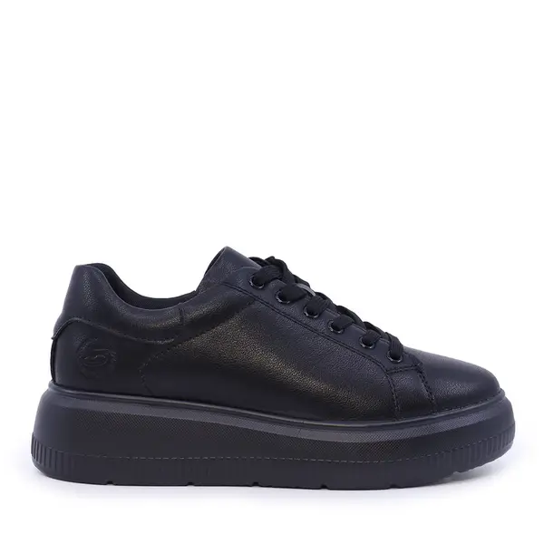 Sneakers femei Benvenuti negri din piele 1992DP6643N