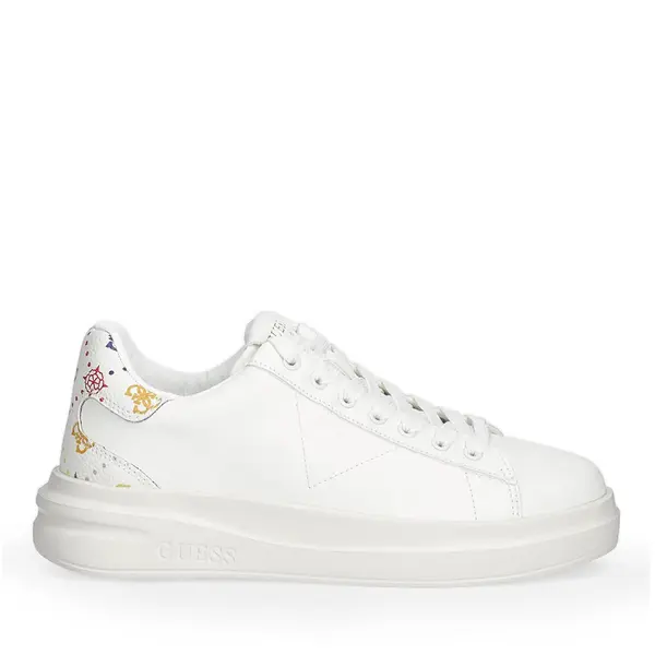 Sneakers femei Guess Elbina albi cu logo 911DPFLPE11A