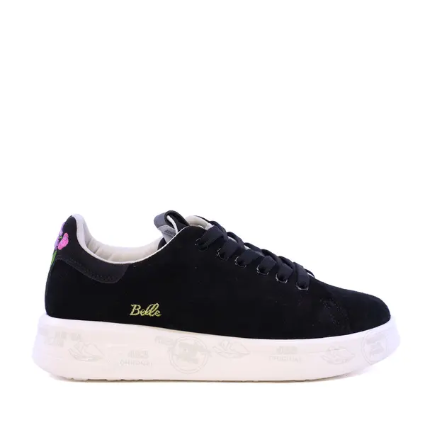Sneakers femei Premiata Hill bleumarin din piele întoarsă și textil 1692DP8686BL