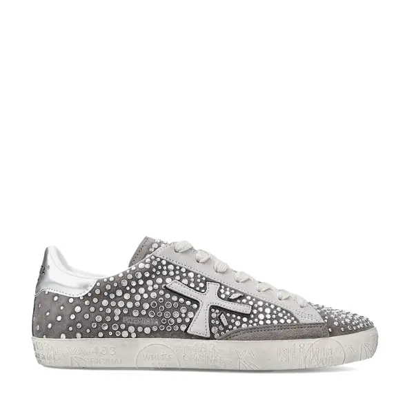 Sneakers femei Premiata Steven-D gri din piele întoarsă 1691DP7850VGR